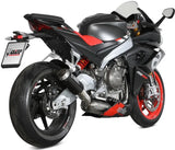 Complete Exhaust System Without Catalytic Converter And Without Sound Certification Mk3 Carbon - Mivv Compatible With Aprilia Rs 660 (2020-2024)