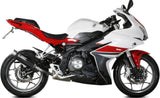 Système D'Échappement Homologué Au Niveau Sonore Gppro Carbon - Mivv Compatible Avec Benelli Bn 302 R (2017-2020)