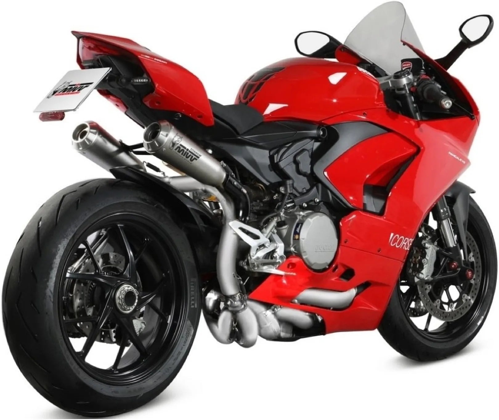 Système D'Échappement Complet Non Catalysé Et Sans Homologation Acoustique X-M1 Titanium - Mivv Compatible Avec Ducati Panigale V2 (2020-2024)