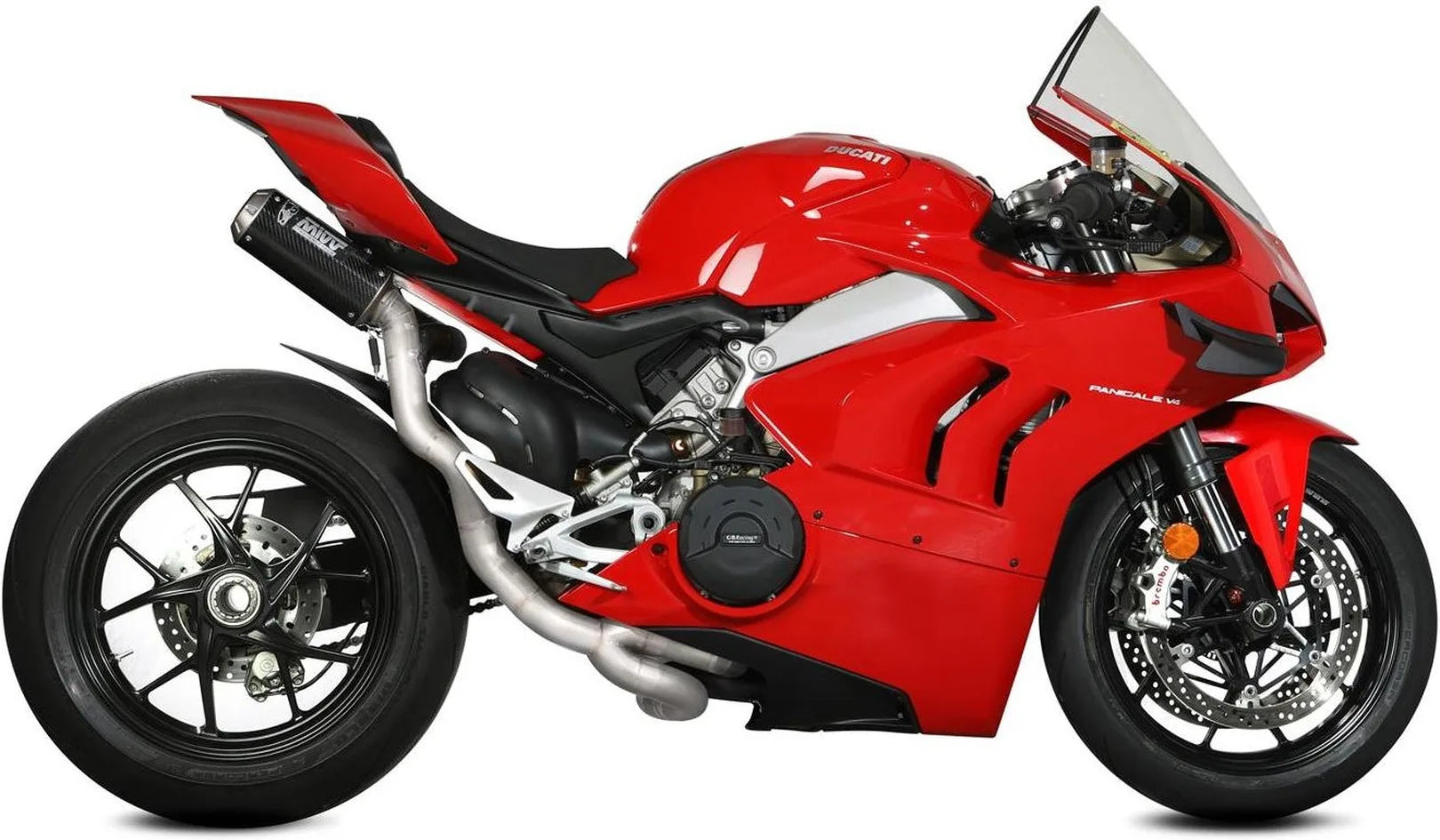Système D'Échappement Complet Non Catalysé Et Sans Homologation Acoustique Mk3 Carbon - Mivv Compatible Avec Ducati Panigale V4 (2018-2022)