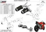 Système D'Échappement Complet Non Catalysé Et Sans Homologation Acoustique Mk3 Carbon - Mivv Compatible Avec Ducati Panigale V4 (2018-2022)
