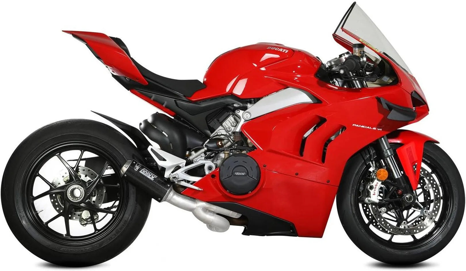 Système D'Échappement Complet Non Catalysé Et Sans Homologation Acoustique Mk3 Carbon - Mivv Compatible Avec Ducati Panigale V4 (2018-2022)