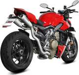 Système D'Échappement Complet Non Catalysé Et Sans Homologation Acoustique X-M1 Titanium - Mivv Compatible Avec Ducati Streetfighter V4 (2020-2022)