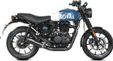Système D'Échappement Homologué Au Niveau Sonore Hr-1 Acier Noir Carbon - Mivv Compatible Avec Royal Enfield Hntr 350 (2022-2024)
