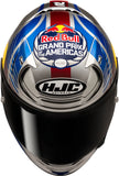 Casque Intégral Pour Moto Hjc Rpha 12 P.I.M. Evo (Carbon-Aramid/Fiberglass/Natural Fiber) Mc21 Red Bull Austin Gp 2 Taille 07 S