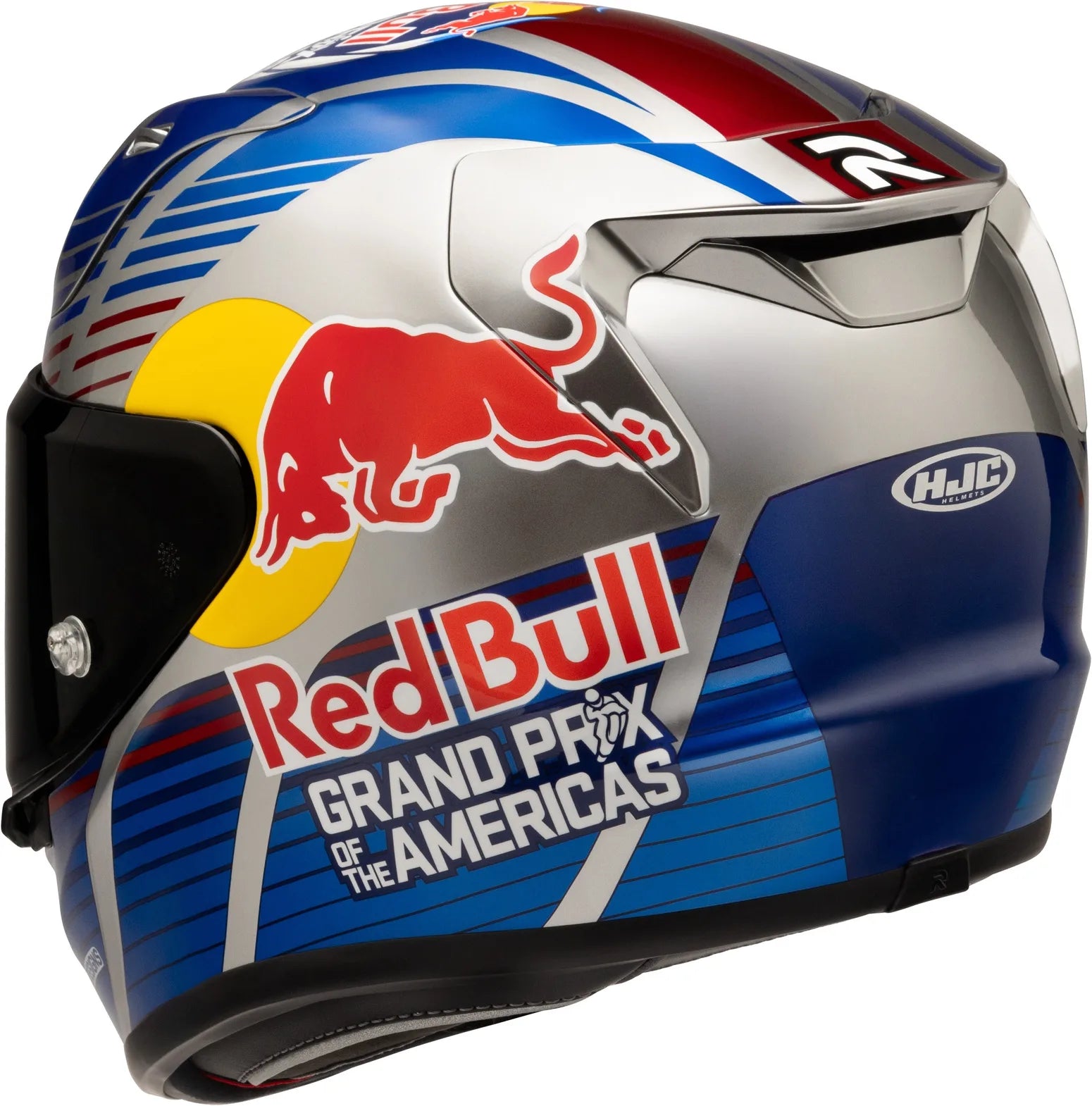 Casque Intégral Pour Moto Hjc Rpha 12 P.I.M. Evo (Carbon-Aramid/Fiberglass/Natural Fiber) Mc21 Red Bull Austin Gp 2 Taille 06 Xs