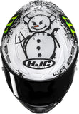 Casque Intégral Pour Moto Hjc Rpha 1 V2 Carbon P.I.M. Plus (Carbon/Aramid/Glass Fiber) Mc10Sf Snow Diablo Taille 06 Xs