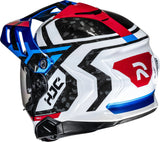 Casque Intégral Pour Moto Hjc Rpha 60 P.I.M. Evo (Carbon-Aramid/Fiberglass) Mc21 Dakar Taille 06 Xs