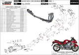 Système D'Échappement Complet Non Catalysé Et Sans Homologation Acoustique Delta Race Full Titanium Carbon - Mivv Compatible Avec Suzuki Gsx-R 1300 Hayabusa (2008-2017)