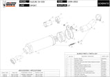 Système D'Échappement Homologué Au Niveau Sonore Gp Carbon - Mivv Compatible Avec Suzuki Sv 650 (1999-2002)