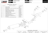 Système D'Échappement Catalytique Avec Homologation Acoustique Oval Acier - Mivv Compatible Avec Suzuki Sv 650 (2004-2015)