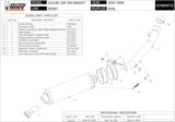 Système D'Échappement Homologué Au Niveau Sonore Oval Acier - Mivv Compatible Avec Suzuki Gsf 650 Bandit (2005-2006)