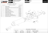 Système D'Échappement Homologué Au Niveau Sonore Gp Carbon - Mivv Compatible Avec Suzuki Gsf 1250 Bandit (2007-2016)