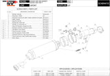 Système D'Échappement Homologué Au Niveau Sonore Gp Carbon - Mivv Compatible Avec Suzuki Gsf 650 Bandit (2007-2015)