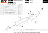 Système D'Échappement Homologué Au Niveau Sonore Suono Acier Noir Carbon - Mivv Compatible Avec Suzuki Gsx-R 600 (2008-2010)
