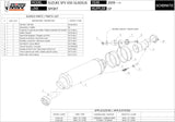 Système D'Échappement Homologué Au Niveau Sonore Gp Carbon - Mivv Compatible Avec Suzuki Gladius (2009-2015)