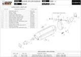Système D'Échappement Homologué Au Niveau Sonore Suono Acier Carbon - Mivv Compatible Avec Suzuki Gladius (2009-2015)