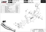 Système D'Échappement Non Catalysé Et Sans Homologation Acoustique Double Gun Acier Noir - Mivv Compatible Avec Suzuki Gsr 750 (2011-2016)