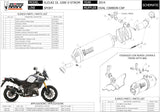 Système D'Échappement Homologué Au Niveau Sonore Oval Acier - Mivv Compatible Avec Suzuki Dl 1000 V-Strom (2014-2020)
