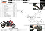 Système D'Échappement Homologué Au Niveau Sonore Gp Acier Noir - Mivv Compatible Avec Suzuki Gsx-S 1000 (2015-2020)