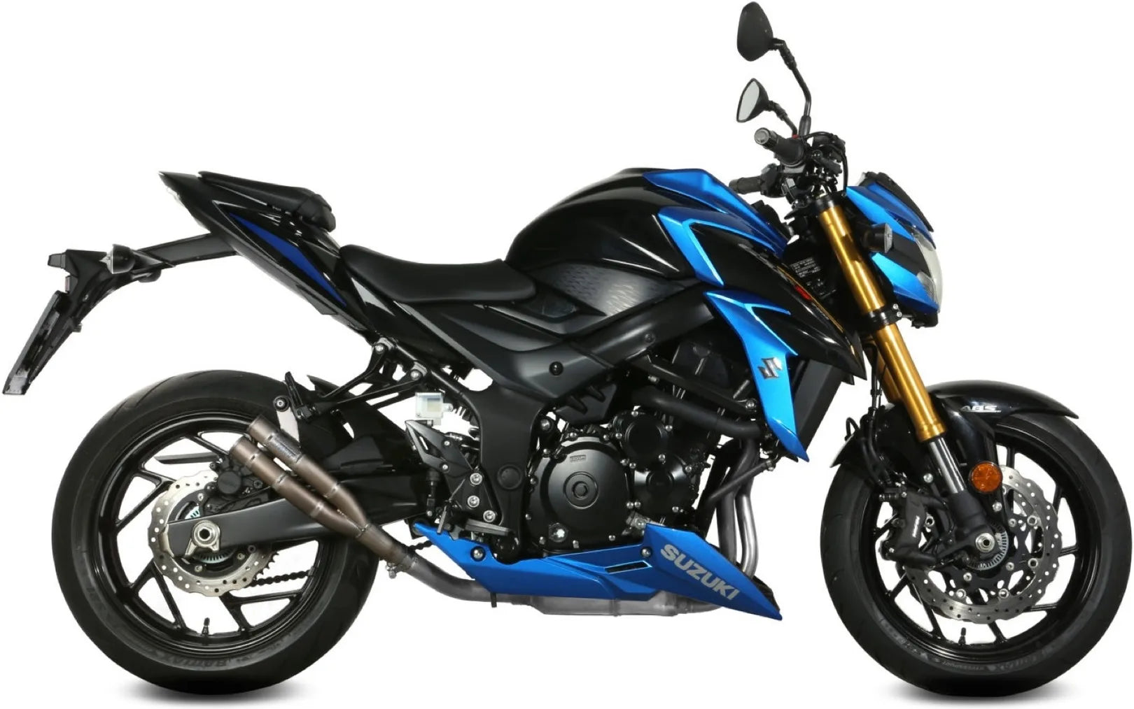 Système D'Échappement Non Catalysé Et Sans Homologation Acoustique Double Gun Acier - Mivv Compatible Avec Suzuki Gsx-S 750 (2017-2020)