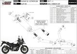 Système D'Échappement Catalytique Avec Homologation Acoustique Oval Carbon Carbon - Mivv Compatible Avec Suzuki Dl 650 V-Strom (2017-2024)