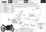 Système D'Échappement Complet Avec Catalyseur Et Homologation Acoustique Delta Race Acier Noir Carbon - Mivv Compatible Avec Suzuki Gsx-S 125 (2017-2020)