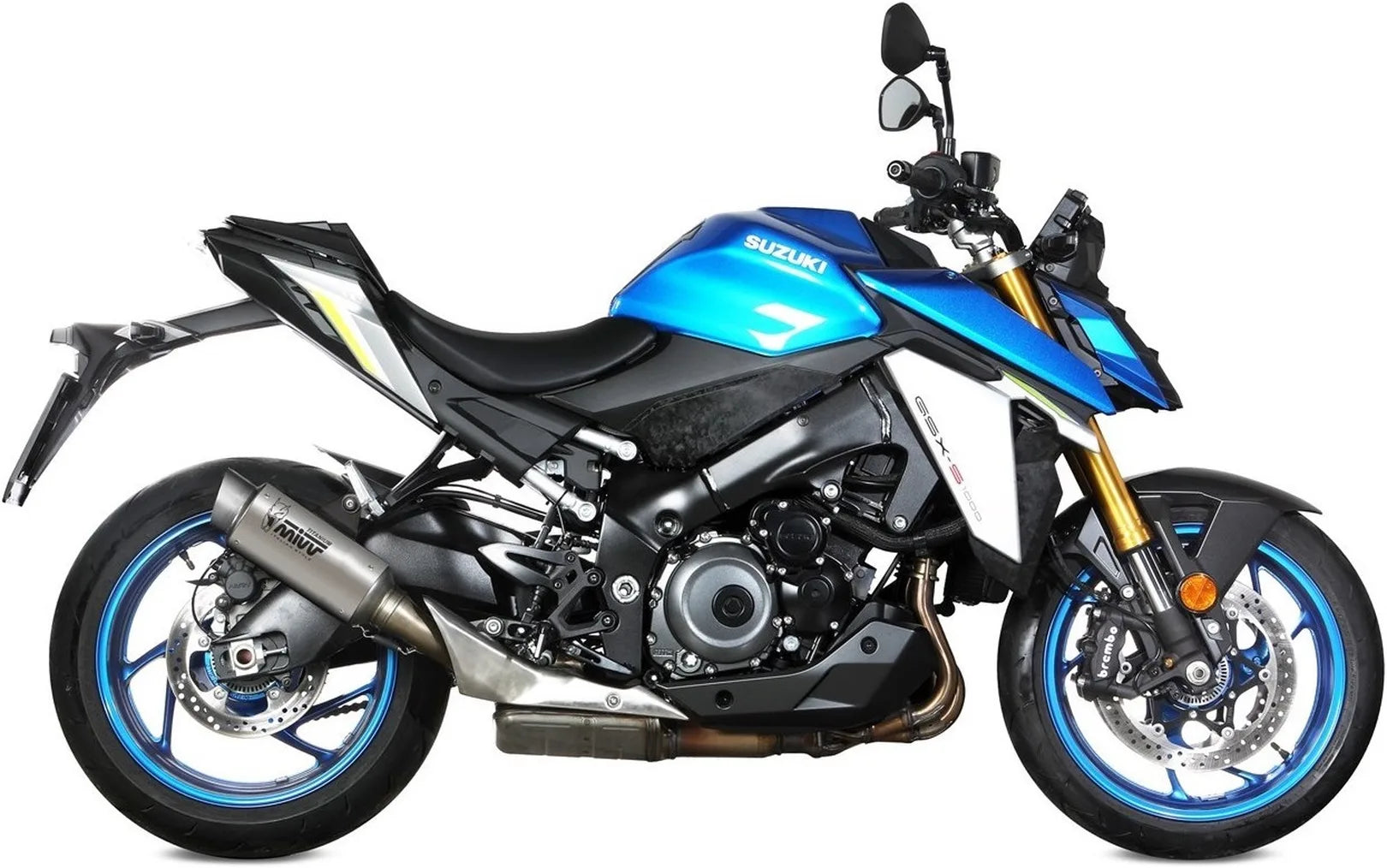 Système D'Échappement Homologué Au Niveau Sonore Gppro Titanium - Mivv Compatible Avec Suzuki Gsx-S 1000 (2021-2024)