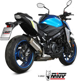 Système D'Échappement Homologué Au Niveau Sonore Gppro Titanium - Mivv Compatible Avec Suzuki Gsx-S 1000 (2021-2024)