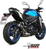 Système D'Échappement Homologué Au Niveau Sonore Mk3 Carbon - Mivv Compatible Avec Suzuki Gsx-S 1000 (2021-2024)