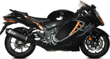 Double Sortie D'Échappement Homologuée Au Niveau Sonore Speed Edge Titanium Carbon - Mivv Compatible Avec Suzuki Gsx-R 1300 Hayabusa (2021-2024)