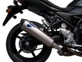 Système D'Échappement Homologué Au Niveau Sonore Relevance Acier Inox Carbon Cap - Termignoni Compatible Avec Suzuki Sv 650 (2016-2019)