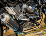 Système D'Échappement Complet Avec Catalyseur Et Homologation Acoustique Satinox Carbon Look - Gpr Compatible Avec Kawasaki Z 650 Rs (2021-2023)