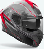 Casque Intégral Pour Moto Airoh Spark 2 - Sp2Sh55 Thermoplastic Hrt Rouge Gloss Shadow Taille S