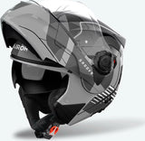 Casque Modulable Pour Moto Airoh Specktre - Specg16 Thermoplastic Hrt Gris Gloss Groove Taille Xxl