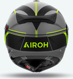 Casque Modulable Pour Moto Airoh Specktre - Specl31 Thermoplastic Hrt Jaune Mat Leaf Taille S