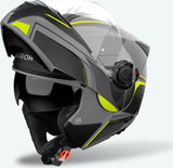 Casque Modulable Pour Moto Airoh Specktre - Specl31 Thermoplastic Hrt Jaune Mat Leaf Taille S