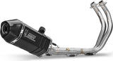 Système D'Échappement Complet Avec Catalyseur Et Homologation Acoustique Speed Edge Acier Noir Carbon - Mivv Compatible Avec Yamaha Tracer 700 (2016-2024)