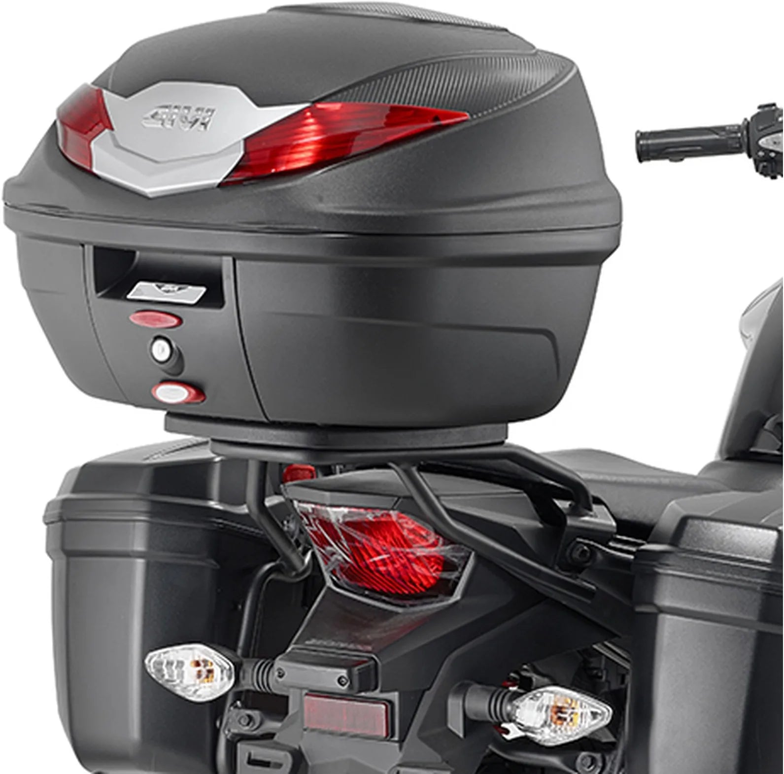 Top Case Monolock Noir Tech 29 Lt Technopolymères - Givi Compatible Avec Honda Cb 125 F (2015-2020)