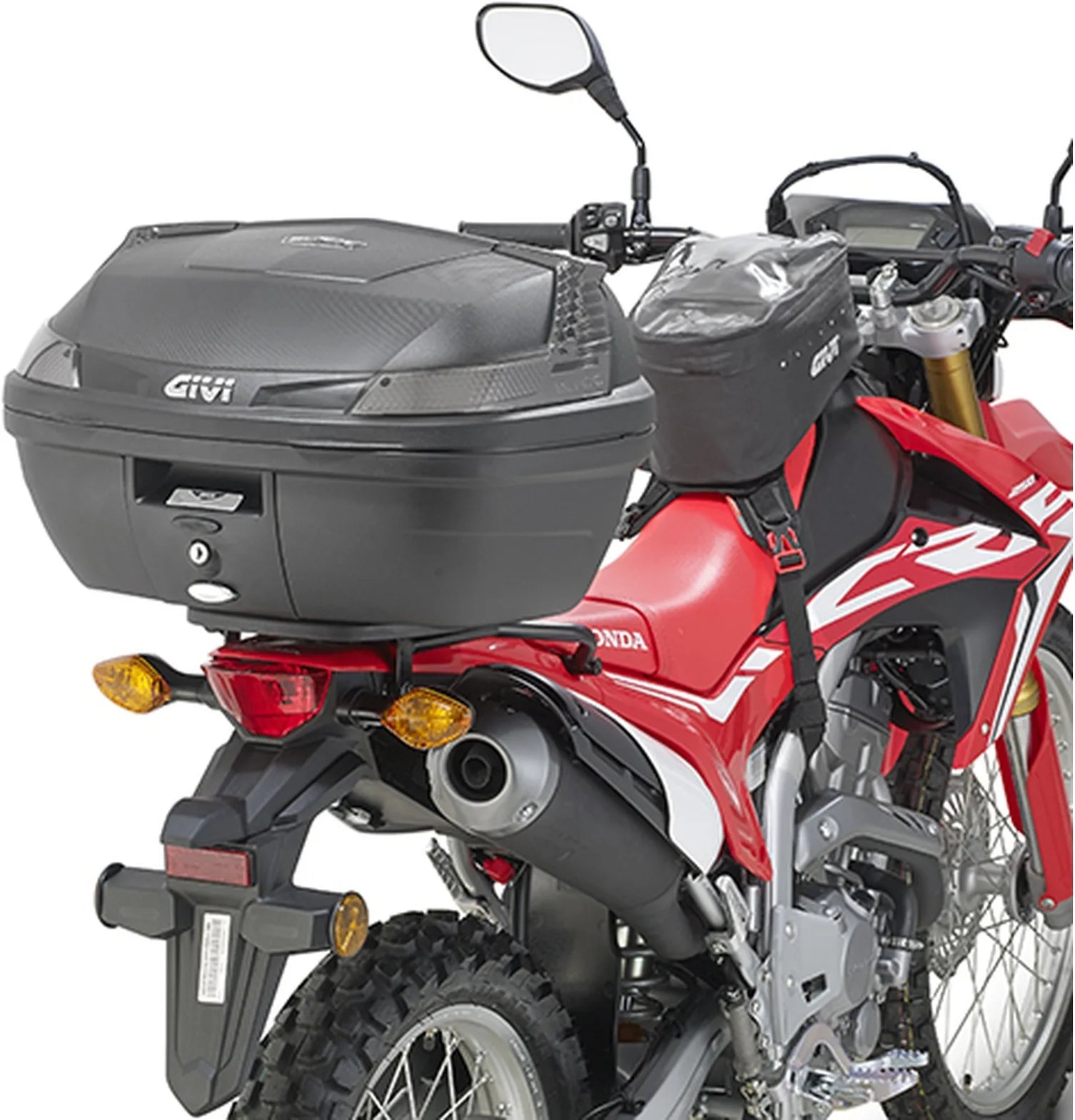 Top Case Monolock Alpina Aluminium Noir 44 Lt Alpina Aluminium - Givi Compatible Avec Honda Crf 250 L (2017-2020)
