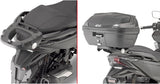 Monolock Vision Black Top Case - 34 Lt Vision Technopolymer - Givi Compatible With Honda Forza 125 (2023-2024)