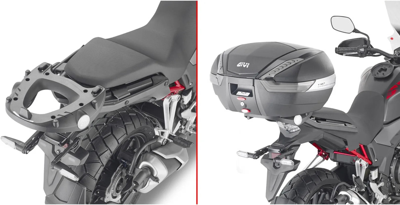 Top Case Monolock Noir Tech 30 Lt Technopolymères - Givi Compatible Avec Honda Cb 500 X (2013-2018)