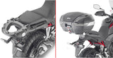 Monokey Carbon Look Top Case - 47 Lt Technopolymer - Givi Compatible With Honda Cb 500 X (2019-2023)