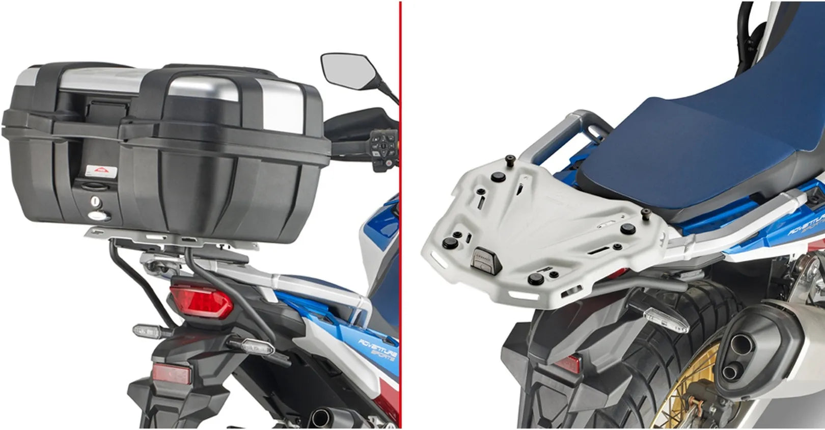 Top Case Monokey Trekker Aluminium Noir 46 Lt Trekker Aluminium - Givi Compatible Avec Honda Crf 1100 L Africa Twin Adventure Sports (2024)