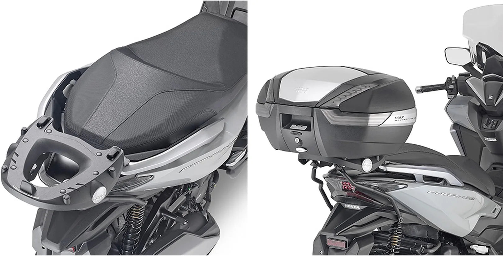 Top Case Monokey Trekker Aluminium Noir 33 Lt Trekker Aluminium - Givi Compatible Avec Honda Forza 125 (2021-2022)