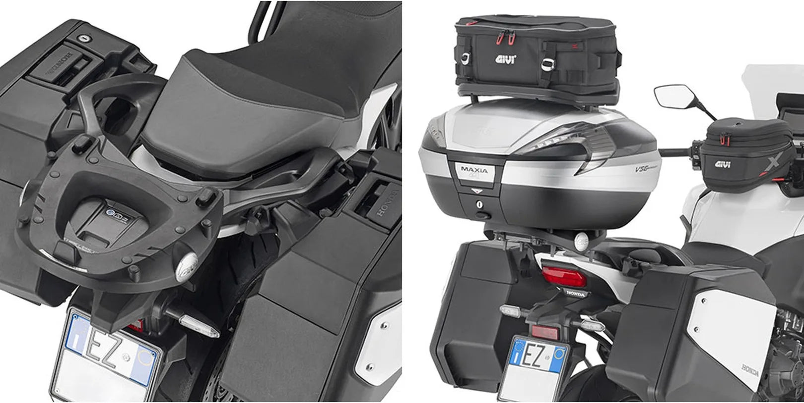 Top Case Monolock Alpina Aluminium Noir 44 Lt Alpina Aluminium - Givi Compatible Avec Honda Nt 1100 (2025)