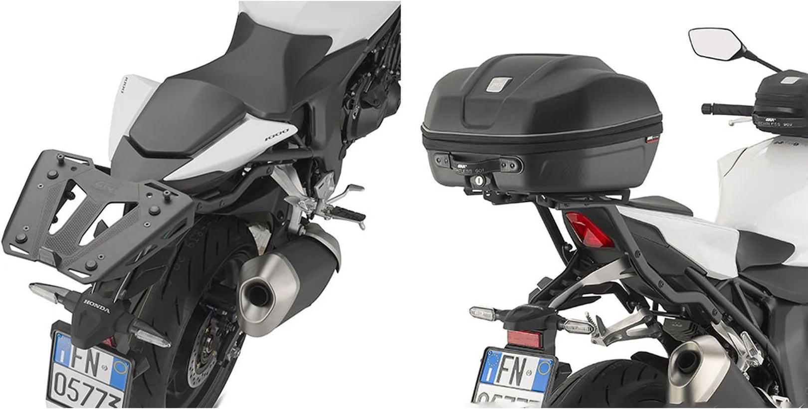 Top Case Monolock Alpina Aluminium Noir 44 Lt Alpina Aluminium - Givi Compatible Avec Honda Cb 1000 Hornet (2025)