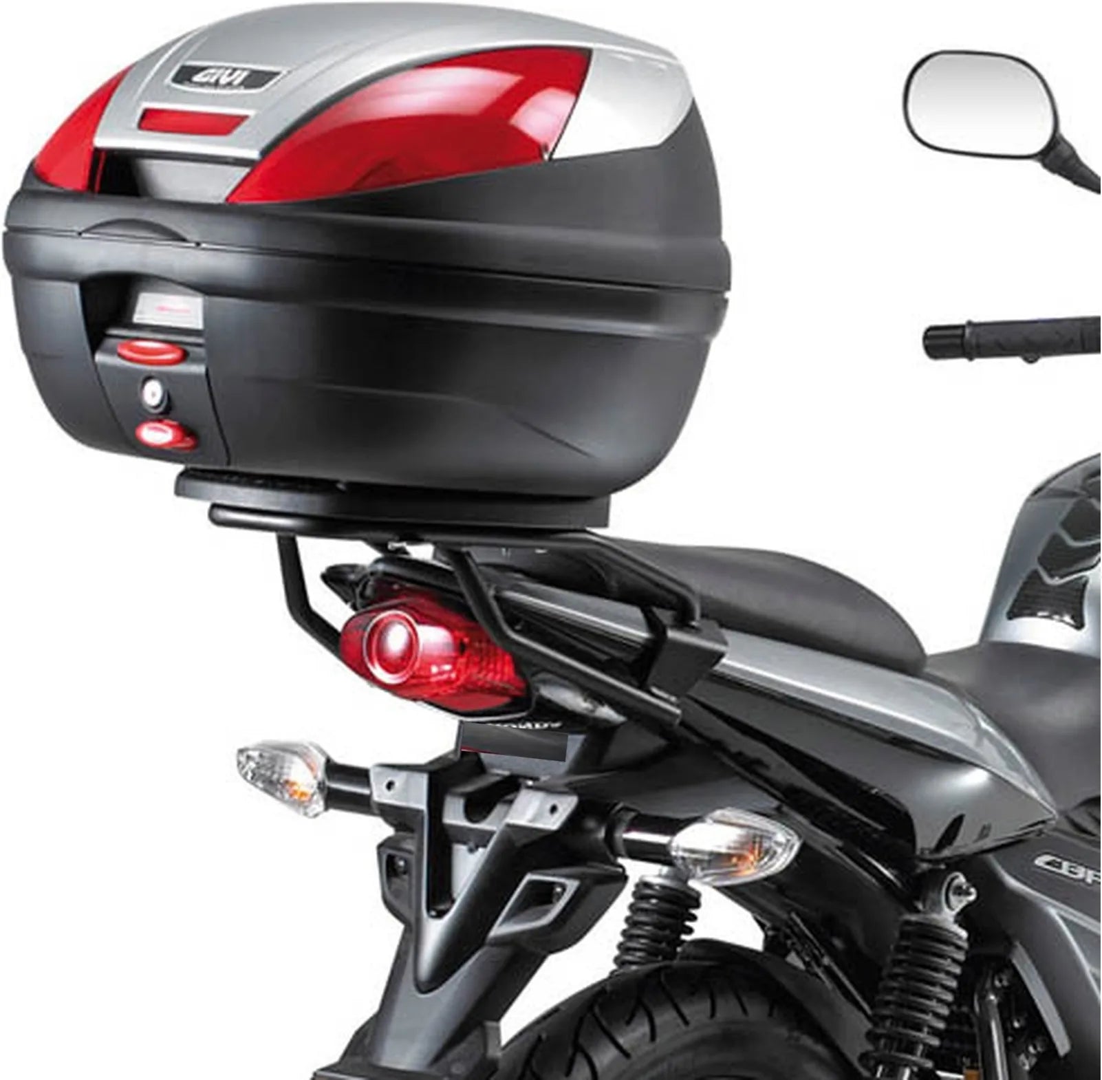 Top Case Monolock Noir Tech 29 Lt Technopolymères - Givi Compatible Avec Honda Cbf 125 (2009-2014)