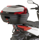 Monolock Riviera Black Tech Top Case - 46 Lt Riviera Technopolymer - Givi Compatible With Yamaha X-Max 125 - 250 (2014-2017)