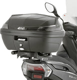 Monolock Alpina Black Aluminium Top Case - 44 Lt Alpina Aluminium - Givi Compatible With Yamaha Tricity 125 - 155 (2014-2024)